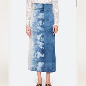 Sea NY Denim Midi skirt size 8